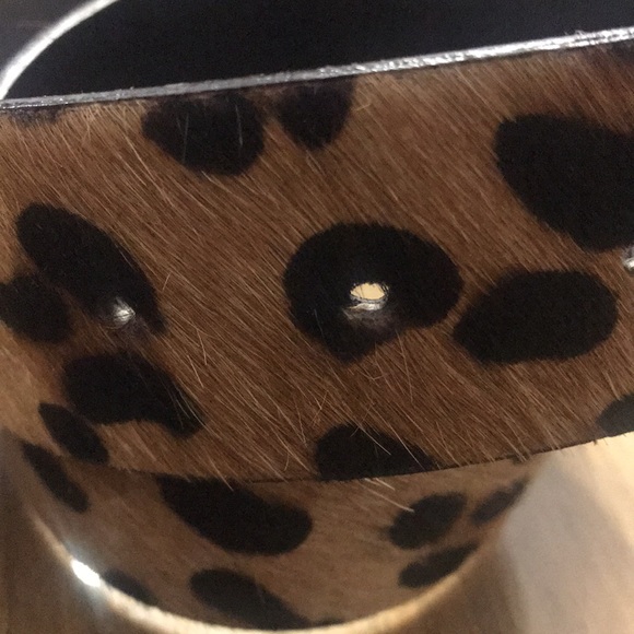 WCM Leopard Print Calf Hair sz S Belt main image 5